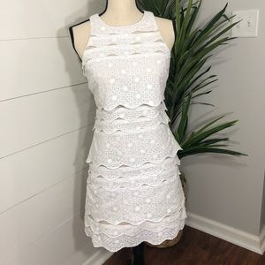 Lilly Pulitzer white floral eyelet dress